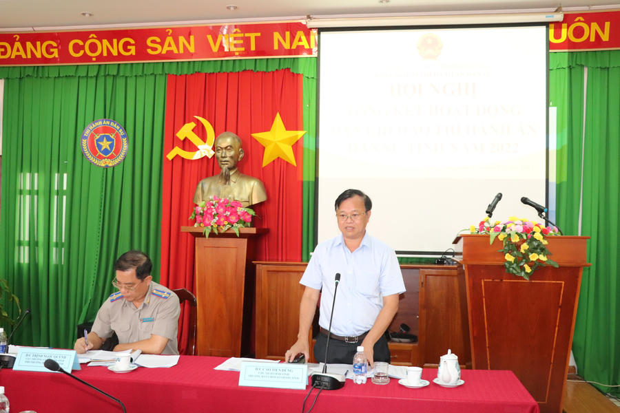 Ông Cao Tiến Dũng – Chủ tịch UBND tỉnh Đồng Nai, Trưởng Ban Chỉ đạo THADS tỉnh phát biểu chỉ đạo.