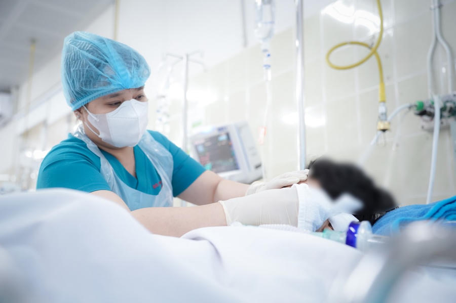 Hiện cháu bé tiên lượng dè dặt (Ảnh: BVCC).