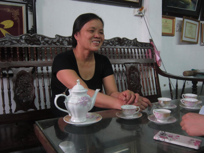 Mặc dù bệnh tật đớn đau, nhưng chị Khương vẫn luôn nở nụ cười trên môi.