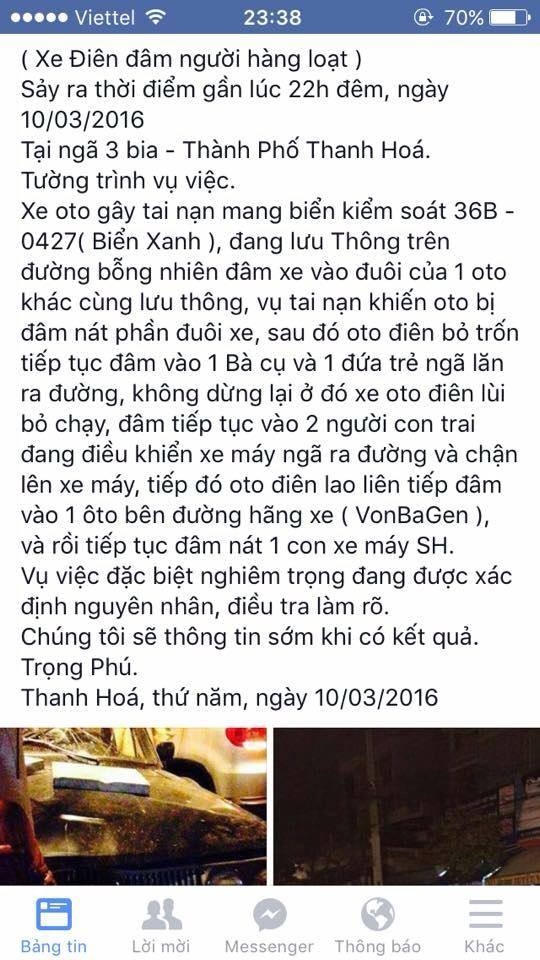 Nhiều độc giả có những dòng chia sẻ về vụ tai nạn này.