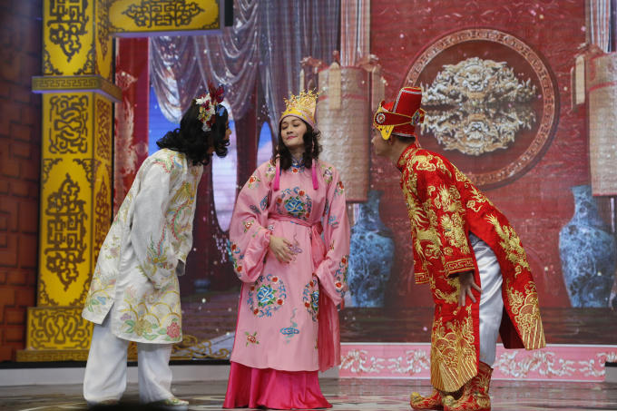 Vân Dung là táo nữ duy nhất trong Táo quân 2017.