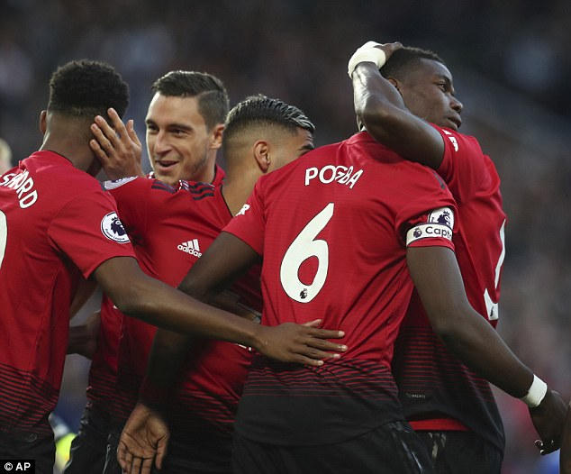 MU đã có chiến thắng 2-1 trước các cầu thủ Leicester City. (Ảnh: AP)