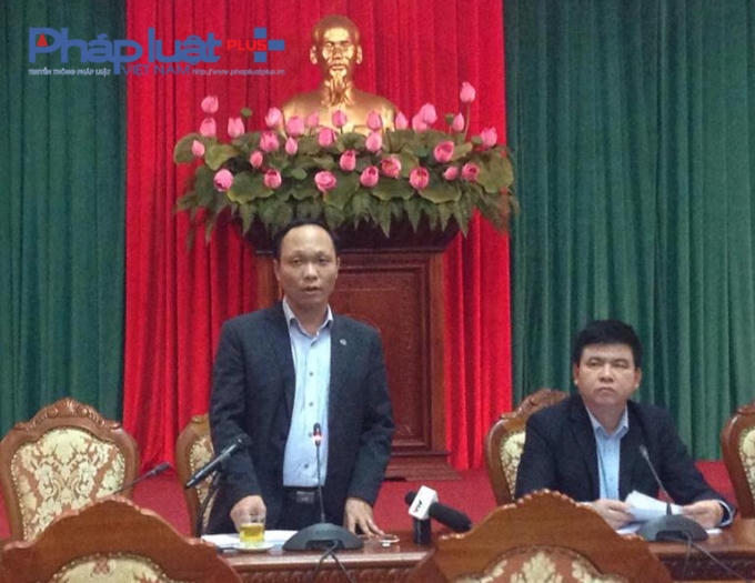 Ông Lưu Quang Huy, Phó Chánh văn Phòng UBND TP Hà Nội thông tin tại buổi giao ban báo chí chiều ngày (29/3).