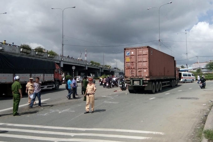 Hiện trường tai nạn.