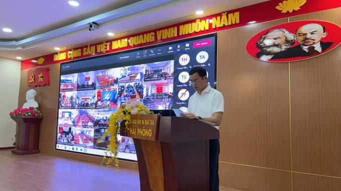 Phó giám đốc Sở Thông tin &amp;amp; Truyền thông TP Hải Phòng Vũ Đại Thắng phát biểu tại hội thảo