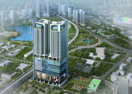 Phối cảnh dự án Mai Trang Tower 16 Phạm Hùng hiện đang bị chủ đầu tư thế chấp quyền sử dụng đất tại ngân hàng.