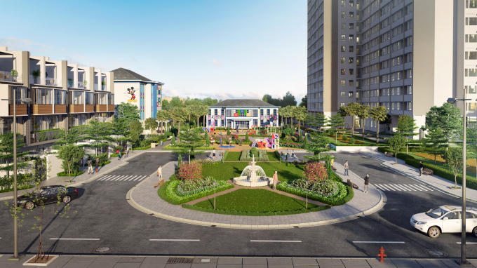 Phối cảnh nh&agrave; trẻ tại dự &aacute;n&nbsp;Citrine Apartment&nbsp;