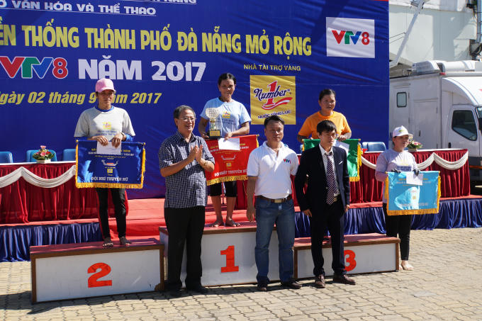 Kết quả chung cuộc nữ: Hải Châu vô địch, Quảng Trị xếp thứ hai và hạng 3 là Ngũ Hành Sơn.
