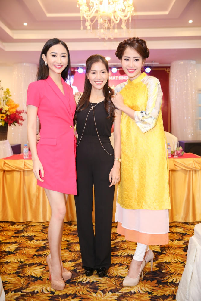 Á hậu Hà Thu, ca sĩ Trương Thảo Nhi cũng tới chúc mừng Nam Em