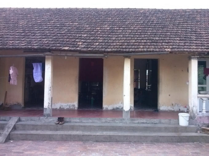 Ngôi nhà mà 2 mẹ con cô Cháng đang ở hiện nay.