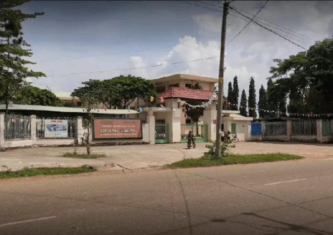 Trường THCS Quang Trung (xã Nghĩa Thành, huyện Châu Đức). Ảnh: VietNamNet.