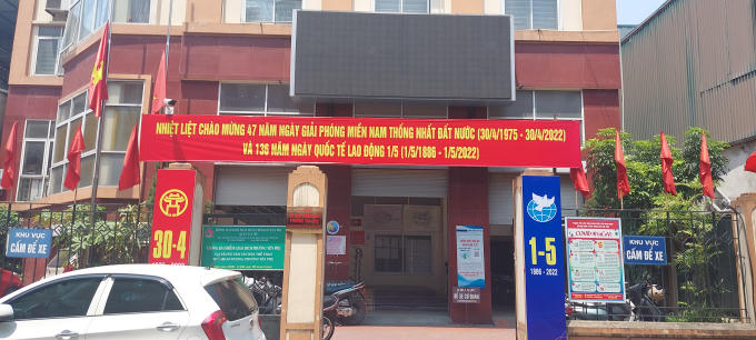 Trụ sở UBND phường Yên Phụ.