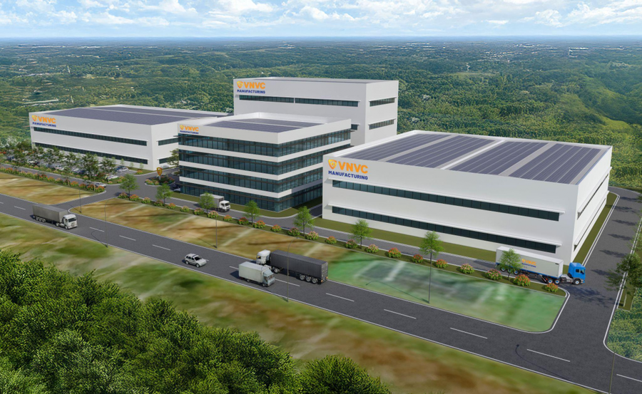 Không chỉ dừng lại ở việc thực hiện tốt hoạt động tiêm chủng, VNVC đang tiến hành xây dựng nhà máy vắc xin theo các tiêu chuẩn cao cấp của EU, FDA, PIC/S, WHO với quy mô hơn 2.000 tỷ đồng tại Long An nhằm chủ động sản xuất sinh phẩm và vắc xin cung ứng cho Việt Nam. Ảnh: VNVC