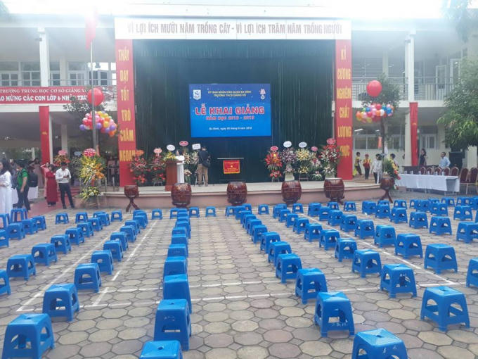 Công tác chuẩn bị cho buổi lễ khai giảng năm học mới 2018 - 2019 đã được hoàn thiện.