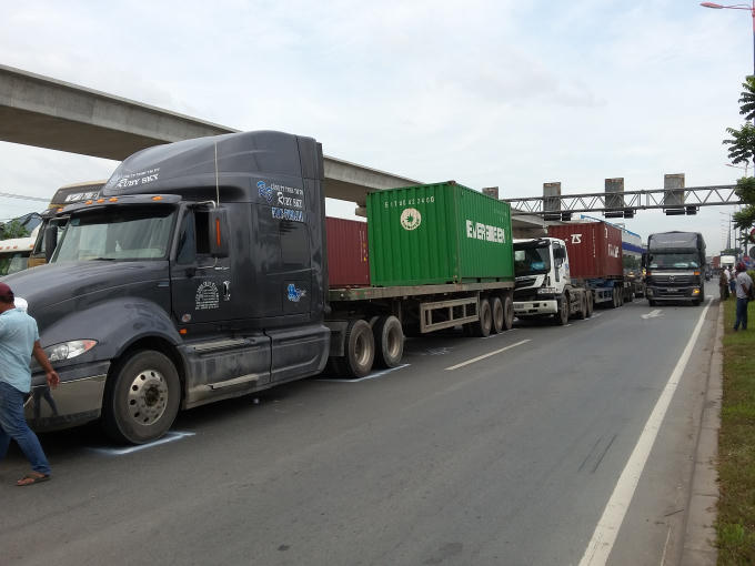 Hiện trường vụ tai nạn.