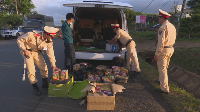 Số pháo lậu mà cơ quan chức năng bắt giữ.
