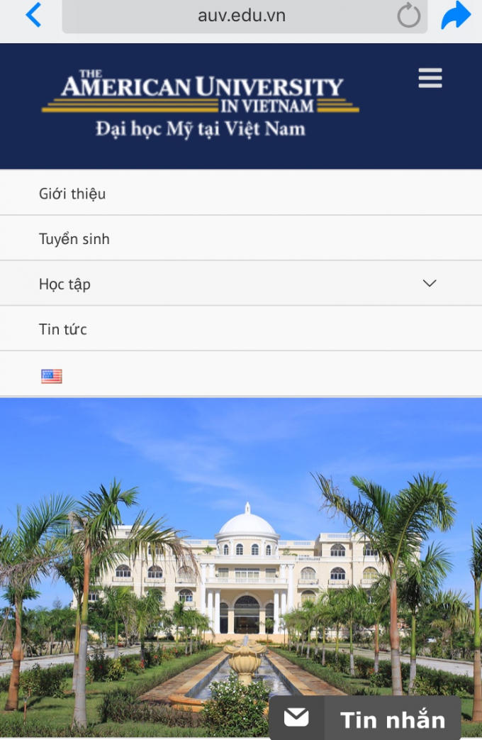 Trường ĐH Mỹ tại Việt Nam (AUV) bị ng ười lao động phản ánh lên đường dây nóng Sở LĐ,TB&XH.
