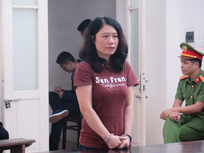 Bị cáo Hương tại tòa.