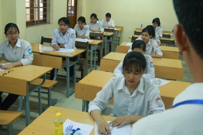 Trước giờ thi THPT quốc gia năm 2018. Ảnh tư liệu: Thanh Hùng.