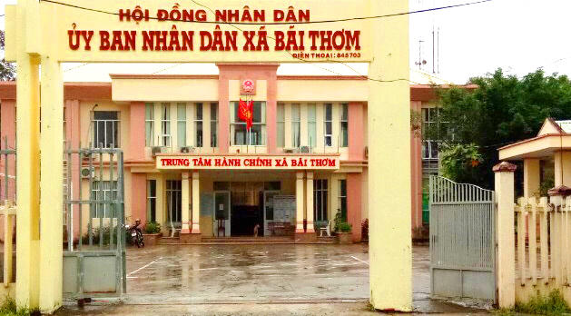 UBND xã nơi ông Chiến làm việc.