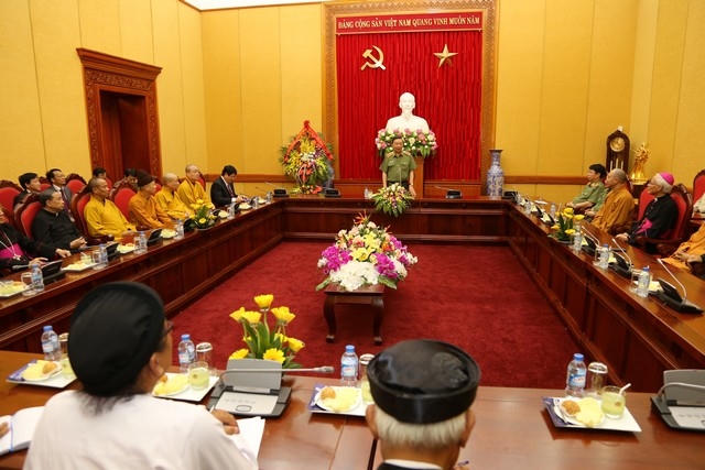 Chủ tịch nước Trần Đại Quang đón tiếp các chức sắc tôn giáo