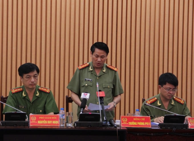 Đại tá Nguyễn Văn Viện thông tin vụ việc.