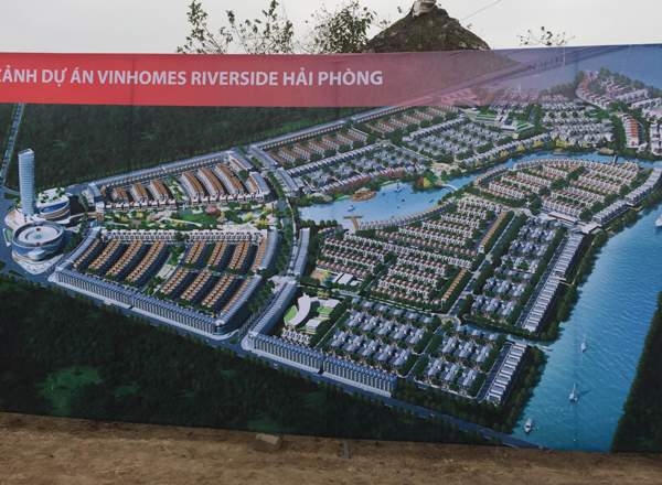 Phối cảnh toàn bộ khu đô thị phức hợp Vinhomes Riverside.