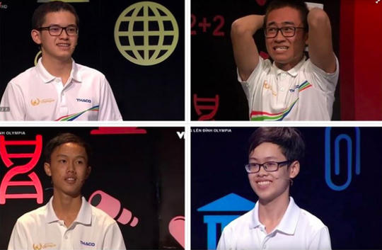 Bốn nhà leo núi trong trận chung kết Đường lên đỉnh Olympia sáng 2/9