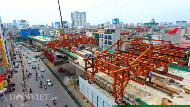 toan canh tuyen duong 9.400 ty o ha noi sau gan 2 nam thi cong hinh anh 9