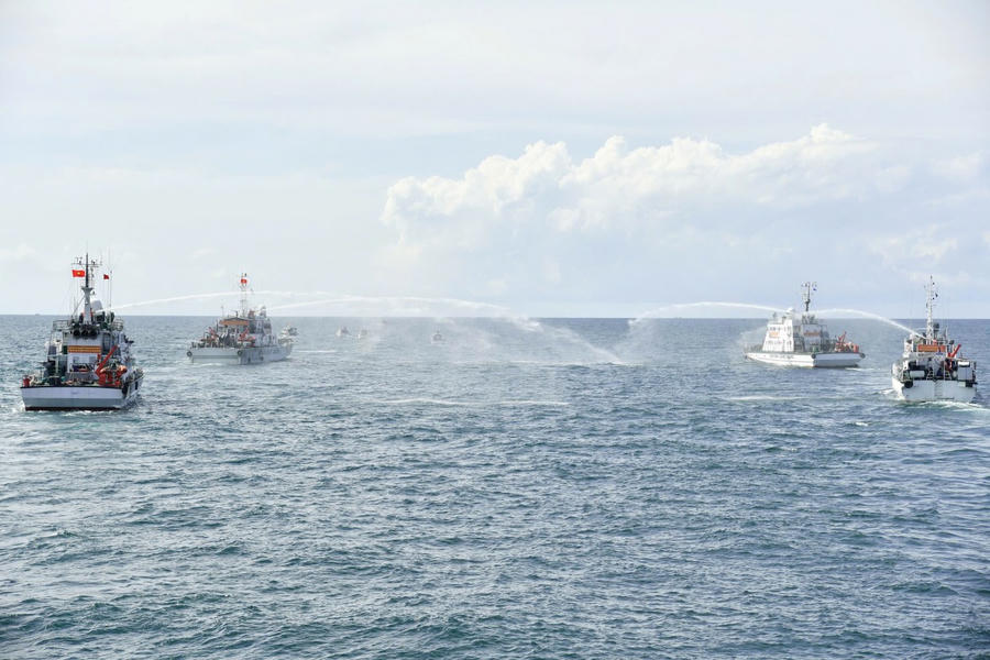 Bộ Tư lệnh Vùng Cảnh sát biển 4 diễn tập xử lý các tình huống trên biển