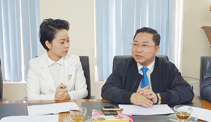 Ông Lưu Bình Nhưỡng trao đổi với PV báo PLVN.