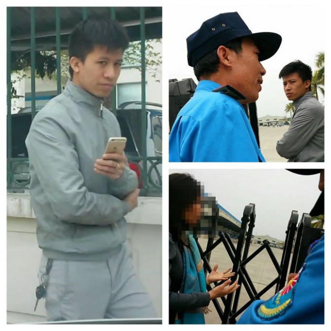 Bảo vệ công ty Inkel cùng nhóm người lạ cản trở PV tác nghiệp.