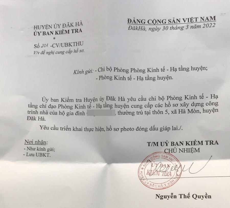 Bị phạt, Chủ nhiệm Ủy ban Kiểm tra đòi kiểm tra nhà Chủ tịch huyện - 2