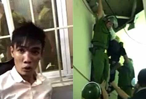 Nam thanh niên được giải cứu thành công.