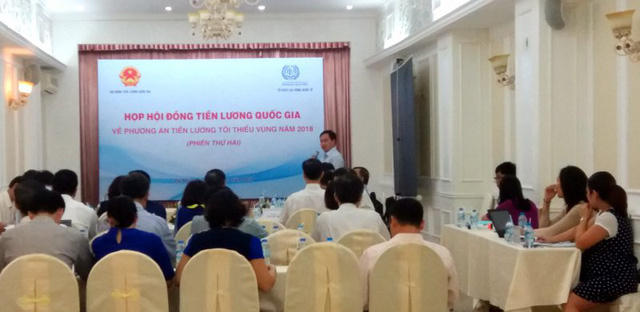 Lương tối thiểu 2018: Kịch t&iacute;nh bởi tr&aacute;i ngược quan điểm tại phi&ecirc;n họp s&aacute;ng 28/7