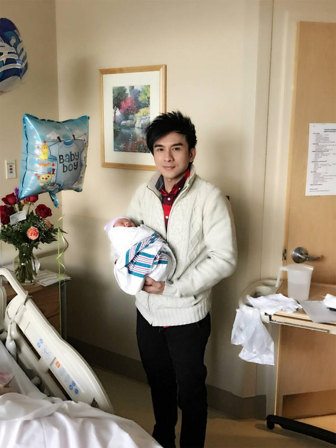 Đan Trường hạnh phúc khi lần đầu làm bố ở tuổi 40.