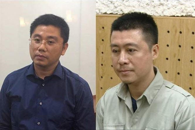 Bị can Nguyễn Văn Dương và Phan Sào Nam.