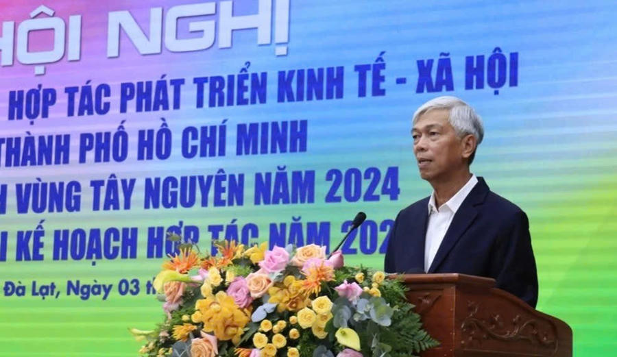 Ông Võ Văn Hoan, Phó chủ tịch UBND TP. HCM cam kết địa phương sẽ tích cực triển khai thỏa thuận hợp tác đạt kết quả cao trong thời gian tới. Ảnh: Quang Sáng
