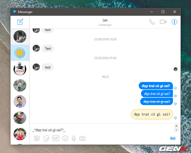 Kết hợp kiểu chữ in đậm và in nghiêng.