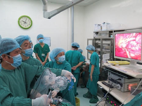 Ca ghép thận thực hiện ngày 11-1 tại BV Chợ Rẫy. Ảnh: Hà Phượng