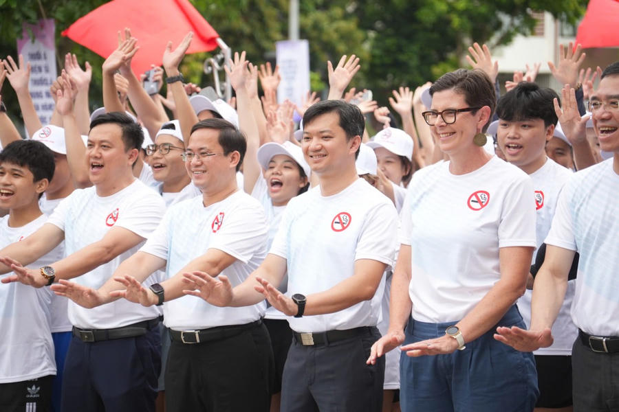 Tuổi trẻ là lực lượng tiên phong và đồng hành cùng chính sách, pháp luật để đẩy lùi mối nguy hại từ thuốc lá, đặc biệt là thuốc lá thế hệ mới. (Ảnh: Minh Hiển)