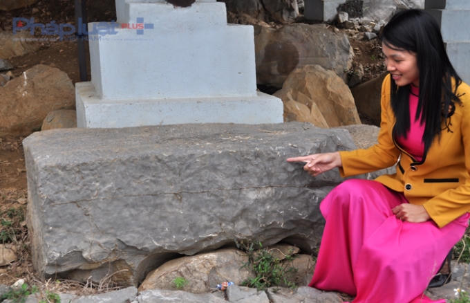 Những vết tích phát hiện được tại hệ thống núi An Tôn đã phát lộ nguồn đá dùng xây Thành nhà Hồ tại khu vực làng Phù Lưu, xã Vĩnh Yên, huyện Vĩnh Lộc, Thanh Hóa  (Ảnh: Anh Thắng).