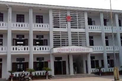 Công sở xã Quảng Cư, nơi xảy ra nhiều sai phạm của cán bộ lãnh đạo trong thời gian qua