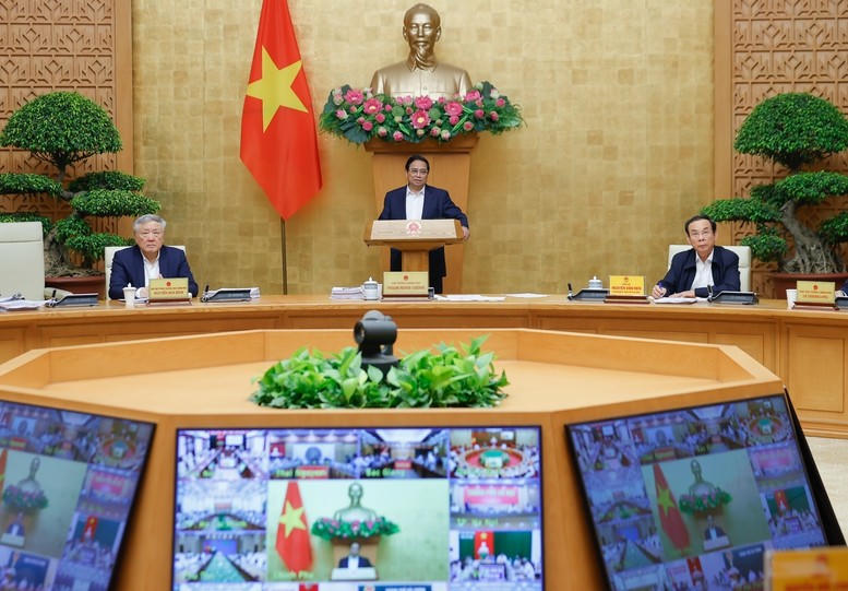 Thủ tướng Chính phủ Phạm Minh Chính chủ trì phiên họp Chính phủ thường kỳ tháng 3/2025 - Ảnh NB.