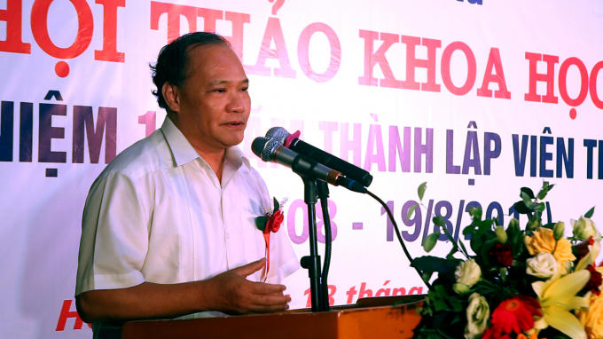 Ông Hoàng Văn Thắng, Thứ trưởng Bộ Nông nghiệp và Phát triển nông thôn phát biểu tại Lễ kỷ niệm.