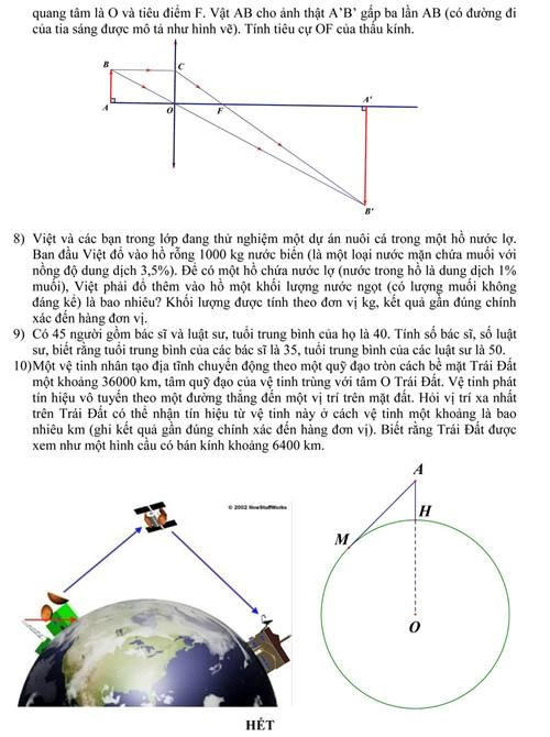 Đề minh họa thi vào lớp 10 năm học 2018 của TPHCM
