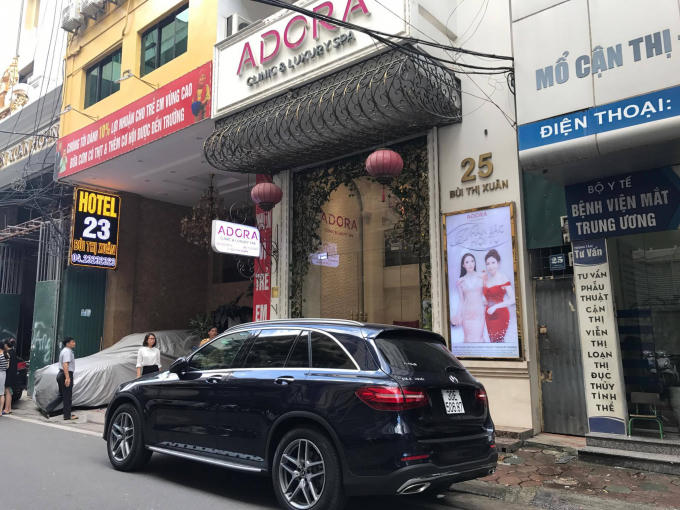 Trụ sở 25 Bùi Thị Xuân của Thẩm mỹ viện Adora.