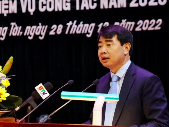 Ông Lê Tuấn Hồng, Bí thư Huyện ủy Lương Tài bị kỷ luật bằng hình thức cảnh cáo. Ảnh: bacninh.gov.vn.