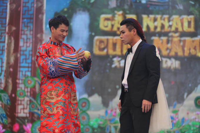 Tạo hình nam tính của Bắc Đẩu trong Táo quân 2017.