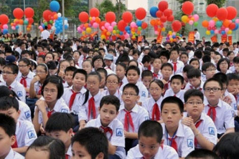 Học sinh tựu trường sớm nhất vào ngày 1/8. Ảnh minh họa.